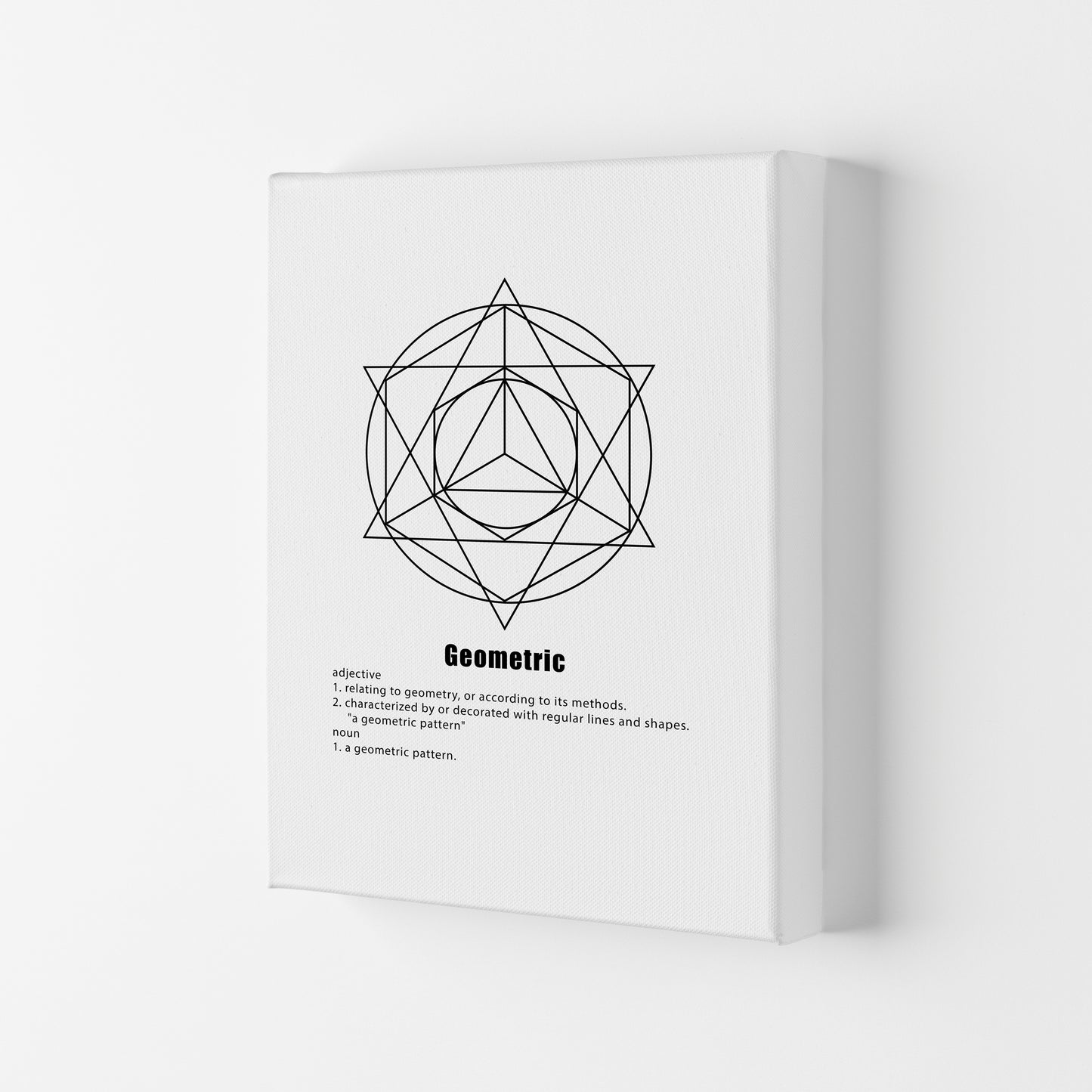 Geometric Meaning 6 Modern Print Canvas