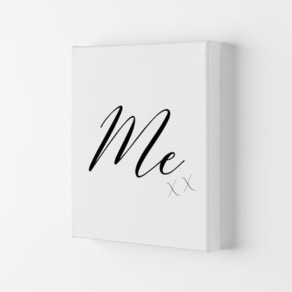 Me Framed Typography Wall Art Print Canvas