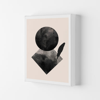 Nude And Black Watercolour 2 Art Print by Pixy Paper Canvas