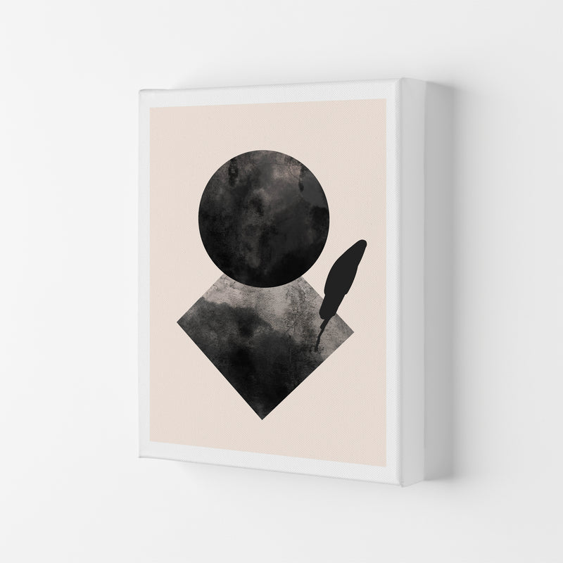 Nude And Black Watercolour 2 Art Print by Pixy Paper Canvas