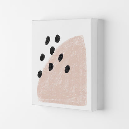 Dalia Chalk Pink Polka  Art Print by Pixy Paper Canvas