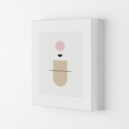 Mila Abstract Pink N1  Art Print by Pixy Paper Canvas