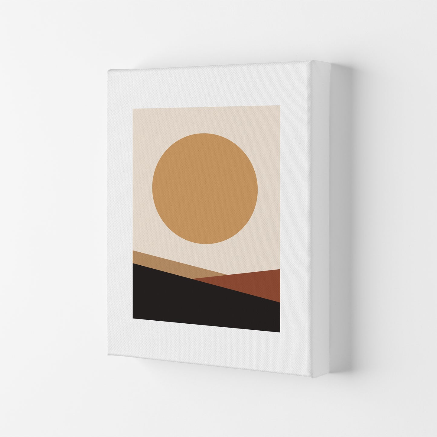 Mica Sand Big Sun N17  Art Print by Pixy Paper Canvas