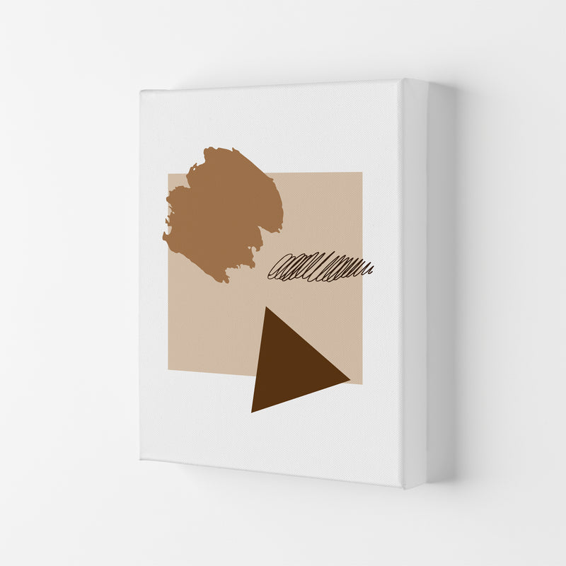 Square Mismatch Taupe  Art Print by Pixy Paper Canvas
