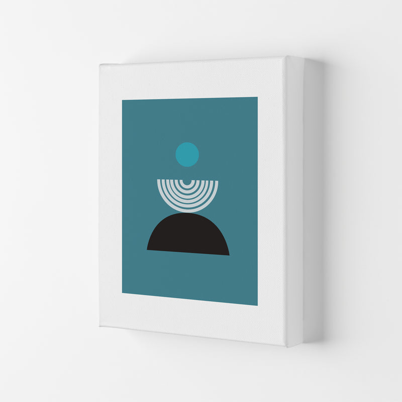 Mita Teal Fountain N8  Art Print by Pixy Paper Canvas