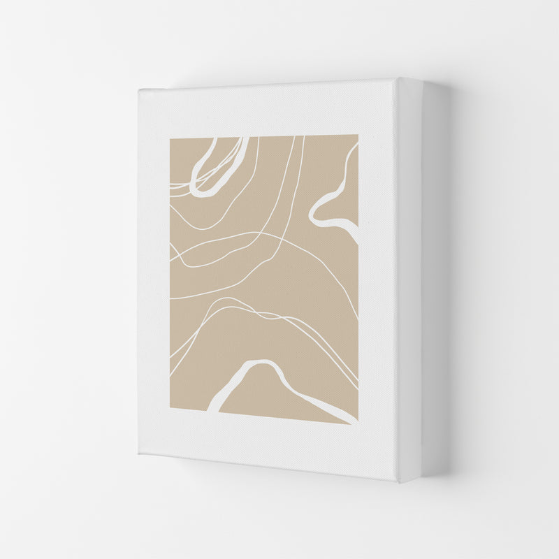 Mica Sand Swirls N24  Art Print by Pixy Paper Canvas