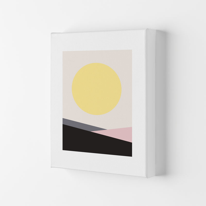 Mila Pink Big Sun N7  Art Print by Pixy Paper Canvas