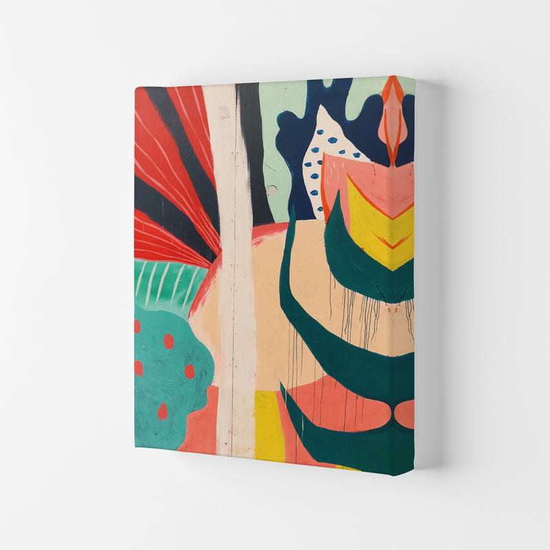 Painted Abstract Shapes  Art Print by Pixy Paper Canvas