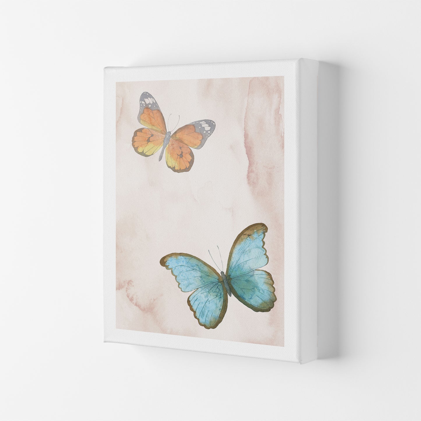 Butterflies Exotic  Art Print by Pixy Paper Canvas