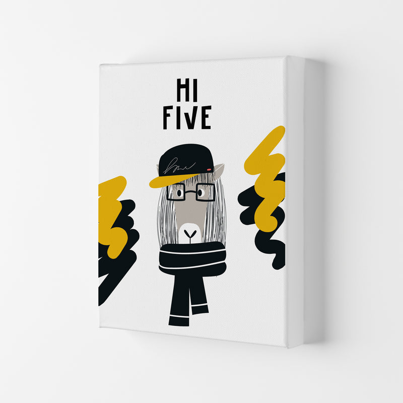 Hi Five Pop  Art Print by Pixy Paper Canvas