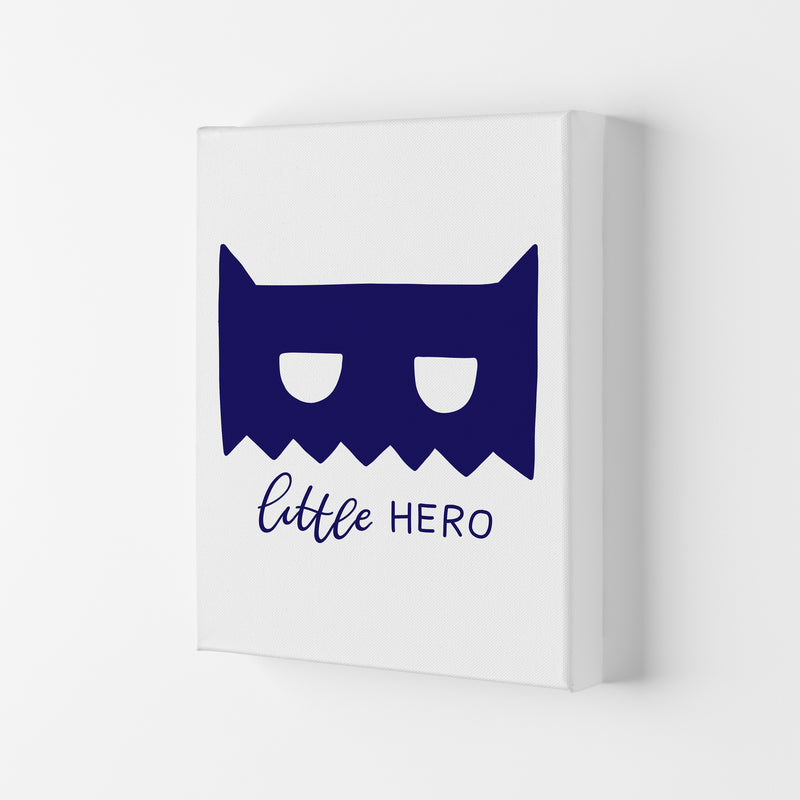 Little Hero Mask Navy Super Scandi  Art Print by Pixy Paper Canvas