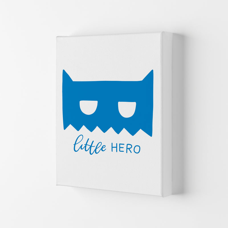 Little Hero Mask Blue Super Scandi  Art Print by Pixy Paper Canvas