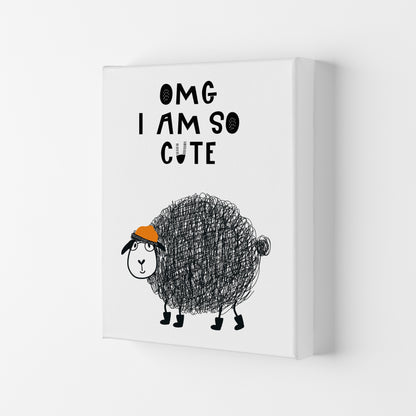 Omg I Am So Cute Animal Pop  Art Print by Pixy Paper Canvas