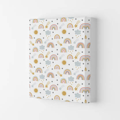 Rainbow Pattern  Art Print by Pixy Paper Canvas