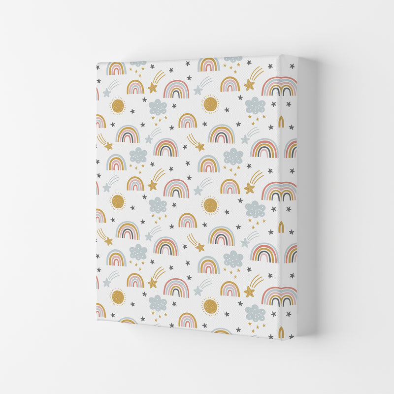 Rainbow Pattern  Art Print by Pixy Paper Canvas