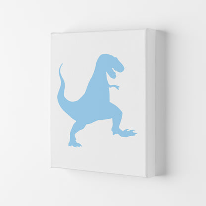 T-Rex Light Blue  Art Print by Pixy Paper Canvas