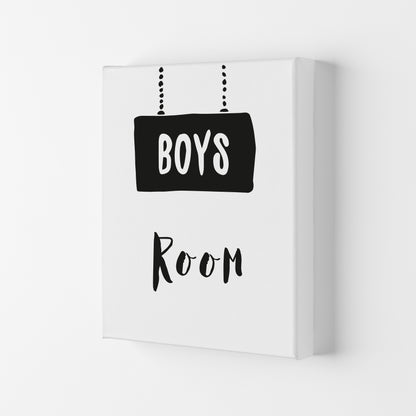 Boys Room Black  Art Print by Pixy Paper Canvas
