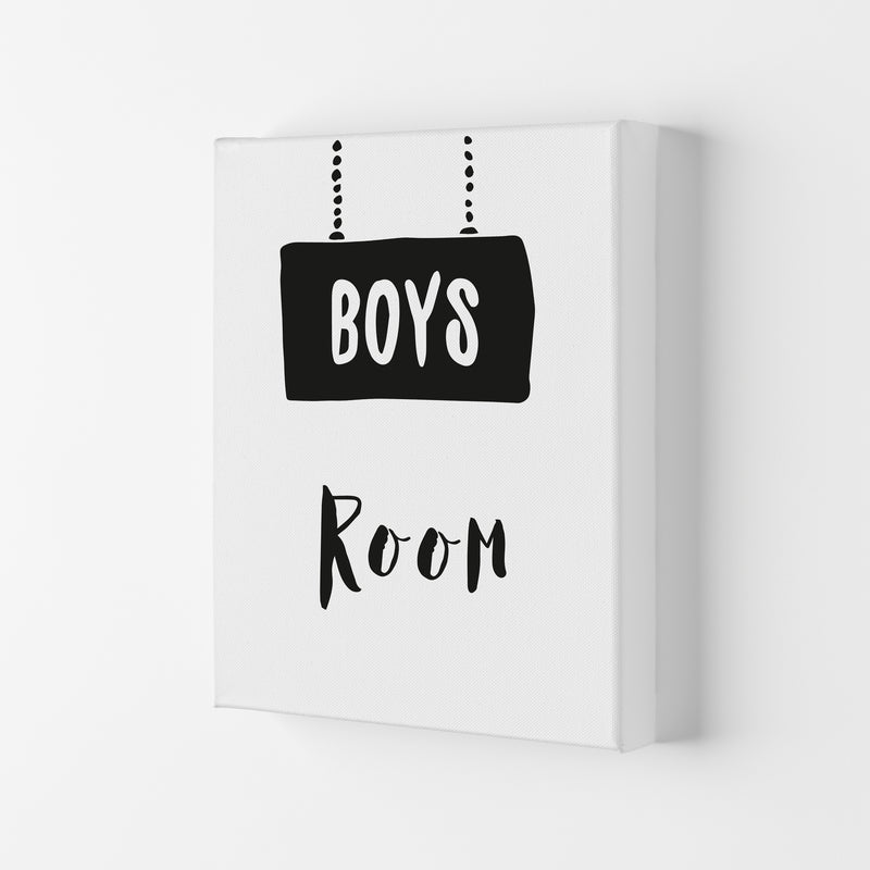 Boys Room Black  Art Print by Pixy Paper Canvas