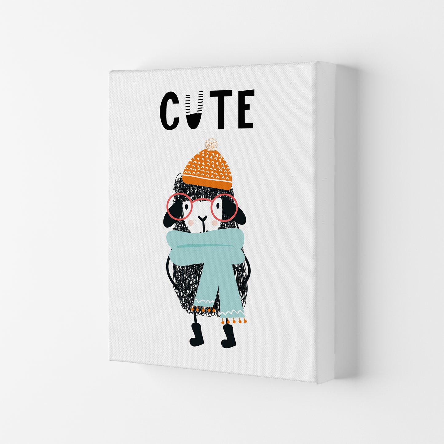 Cute Animal Pop  Art Print by Pixy Paper Canvas