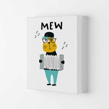 Mew Animal Pop  Art Print by Pixy Paper Canvas