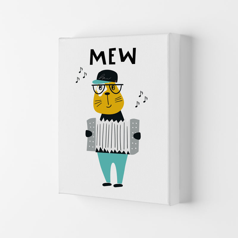 Mew Animal Pop  Art Print by Pixy Paper Canvas