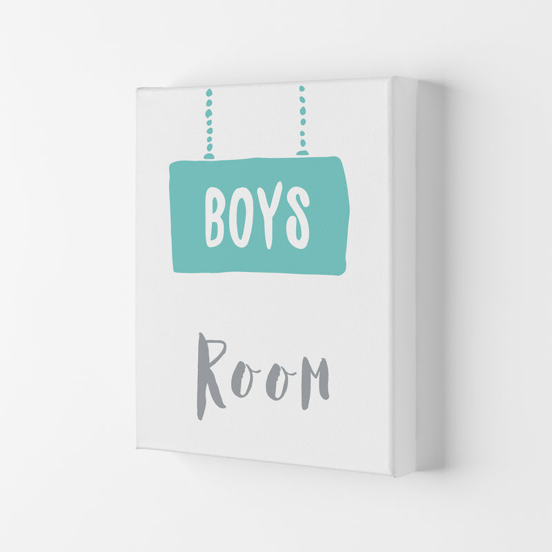 Boys Room Mint  Art Print by Pixy Paper Canvas