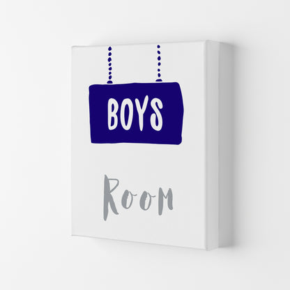 Boys Room Navy  Art Print by Pixy Paper Canvas