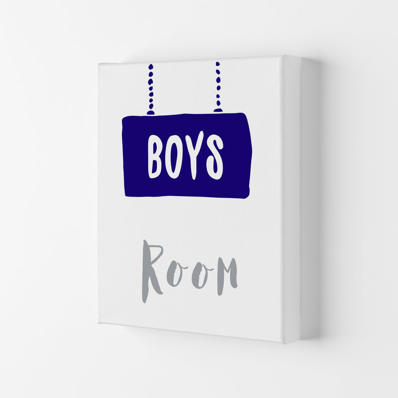 Boys Room Navy  Art Print by Pixy Paper Canvas