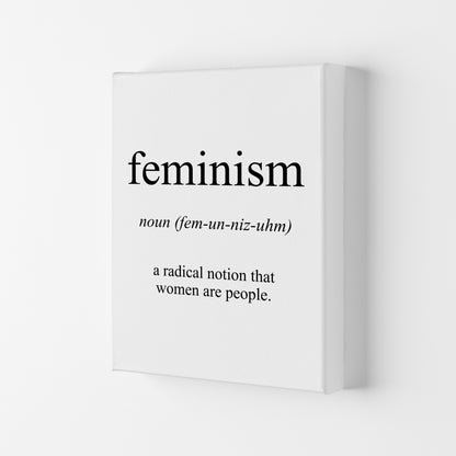 Feminism Meaning  Art Print by Pixy Paper Canvas