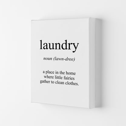 Laundry Meaning  Art Print by Pixy Paper Canvas