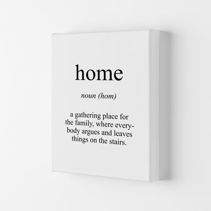 Home Meaning  Art Print by Pixy Paper Canvas