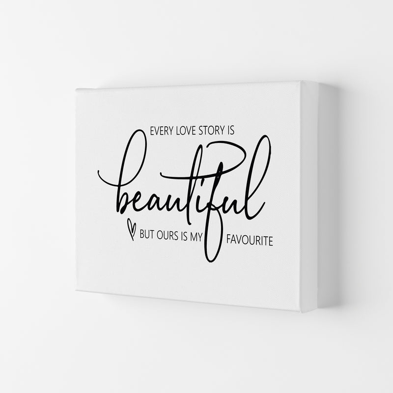 Every Love Story Is Beautiful  Art Print by Pixy Paper Canvas