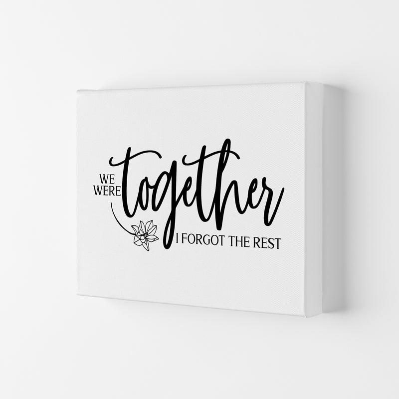 We Were Together Landscape  Art Print by Pixy Paper Canvas