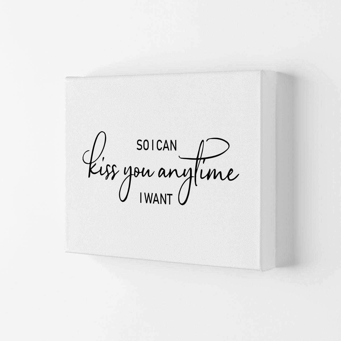 So I Can Kiss You Anytime  Art Print by Pixy Paper Canvas