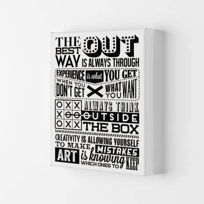 The Best Way Out Vintage  Art Print by Pixy Paper Canvas
