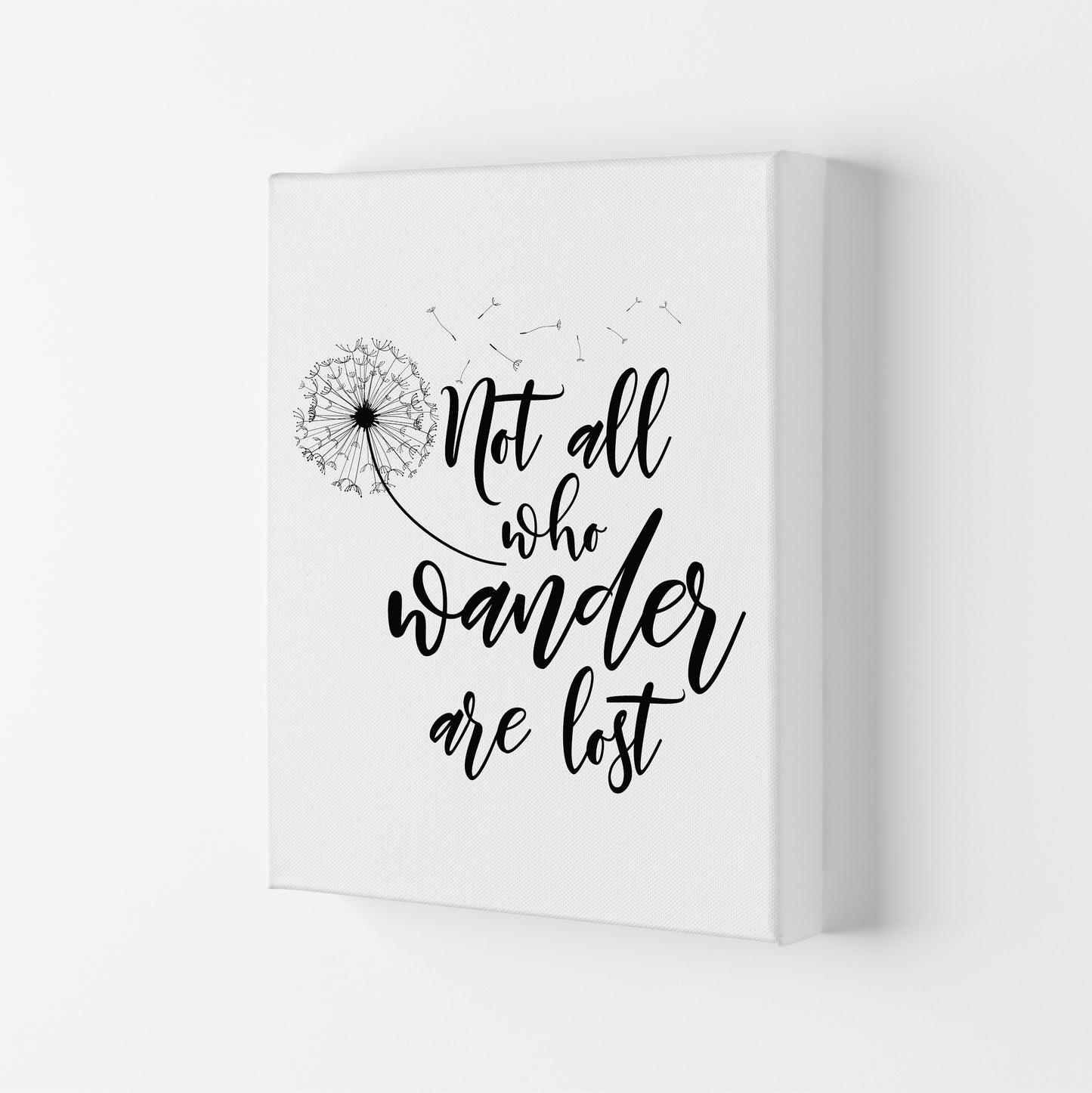 Not All Who Wander  Art Print by Pixy Paper Canvas