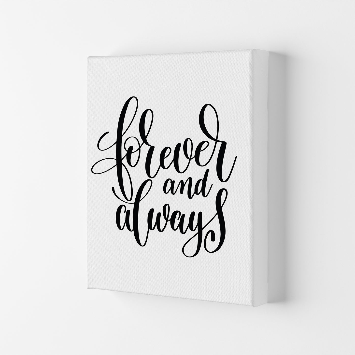 Forever And Always  Art Print by Pixy Paper Canvas