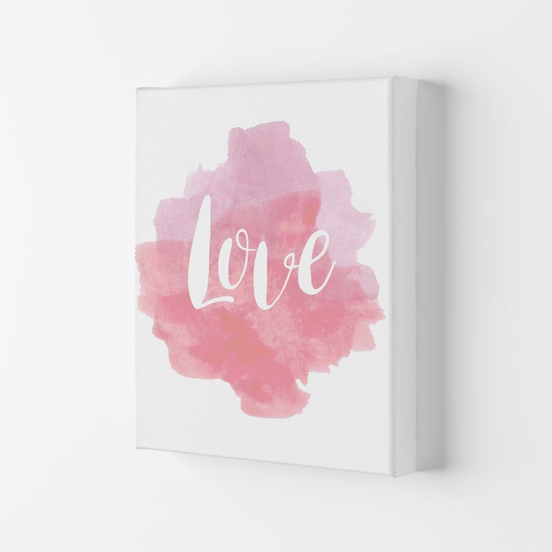 Love Watercolour  Art Print by Pixy Paper Canvas