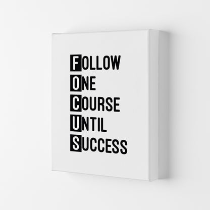 Focus Black  Art Print by Pixy Paper Canvas