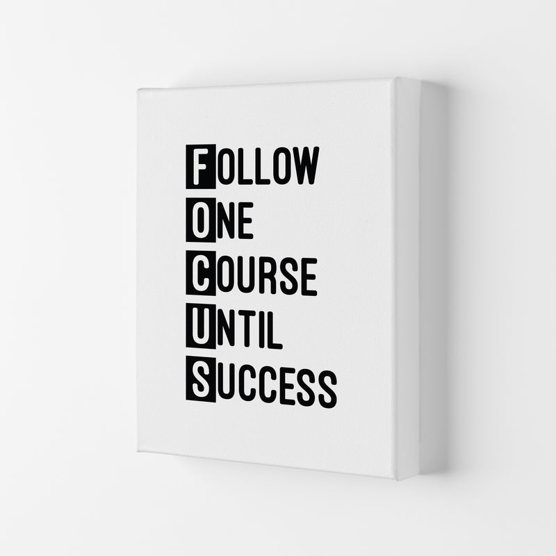 Focus Black  Art Print by Pixy Paper Canvas