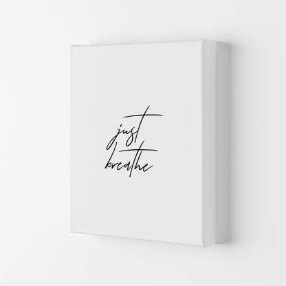 Just Breathe  Art Print by Pixy Paper Canvas