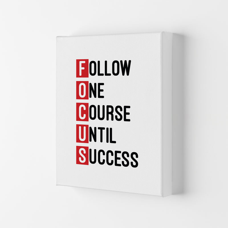 Focus Red  Art Print by Pixy Paper Canvas