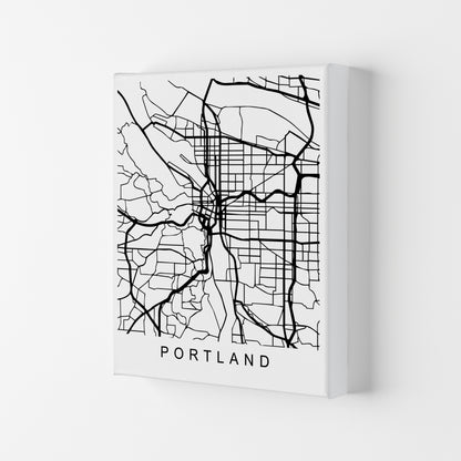 Portland Map Art Print by Pixy Paper Canvas