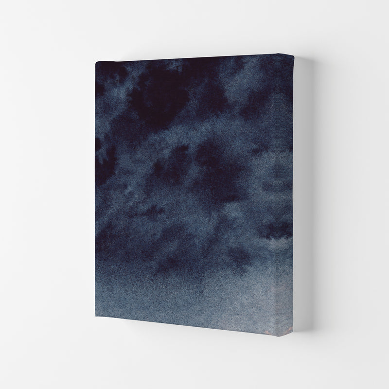 Sand Navy Watercolour Art Print by Pixy Paper Canvas