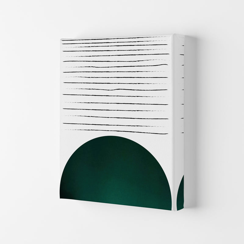 Sun lines emerald Art Print by Pixy Paper Canvas