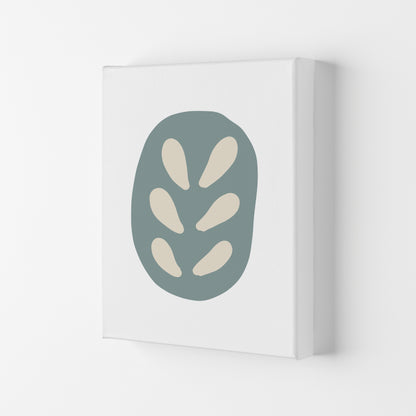 Inspired Teal Floral Abstract Art Print by Pixy Paper Canvas