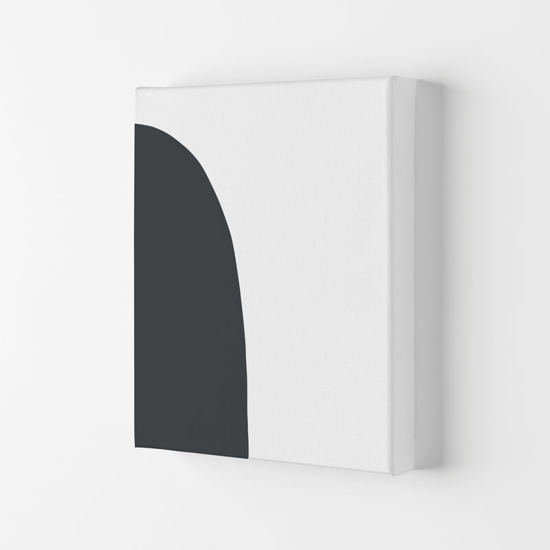 Inspired Off Black Half Stone Left Art Print by Pixy Paper Canvas