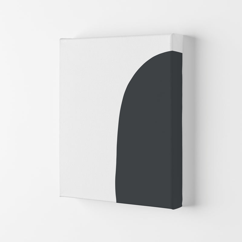 Inspired Off Black Half Stone Right Art Print by Pixy Paper Canvas