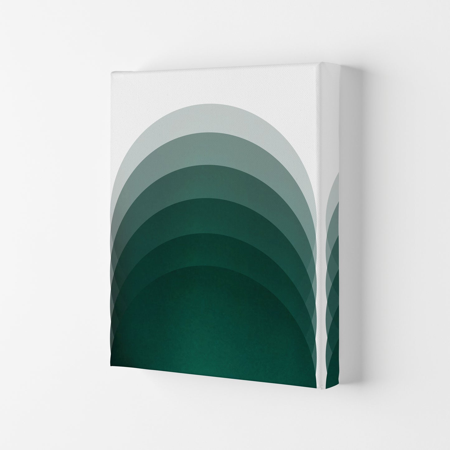 Gradient Sun rising emerald Art Print by Pixy Paper Canvas