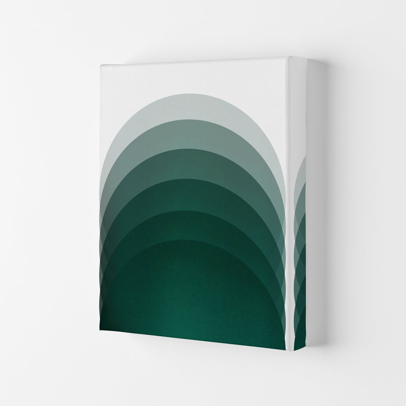 Gradient Sun rising emerald Art Print by Pixy Paper Canvas